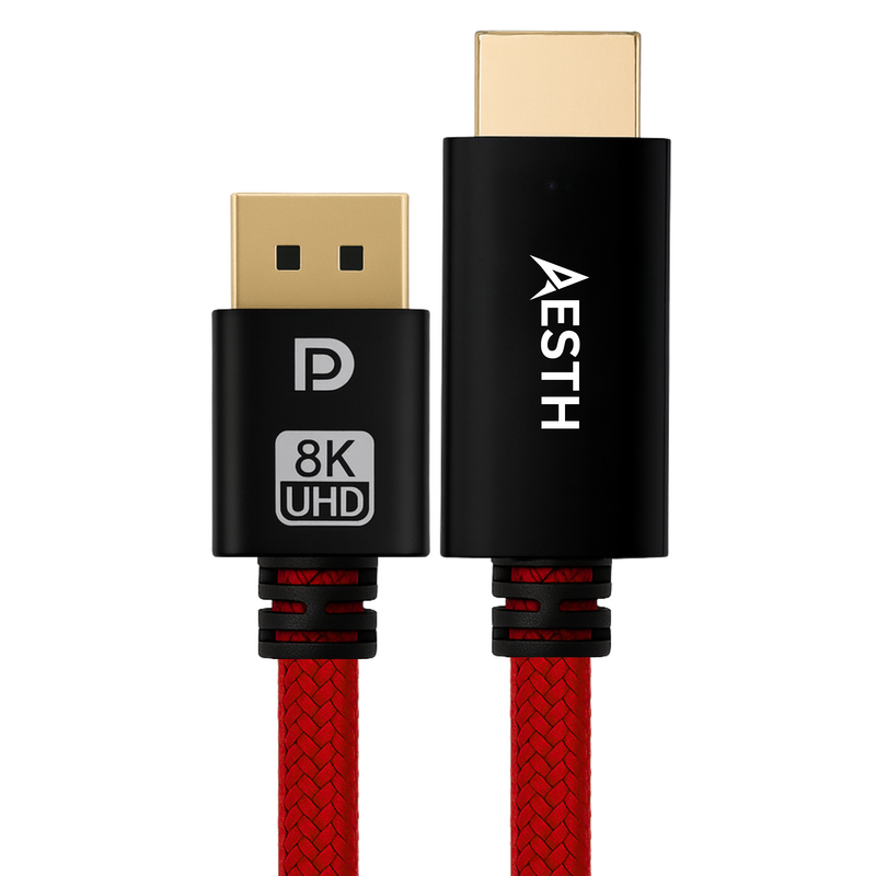 PC with Aesth braided cables